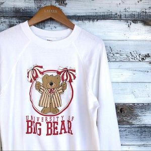 VTG 90's Hanes LG University of Big Bear Crewneck